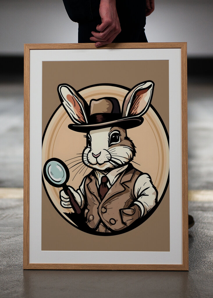 Detective bunny