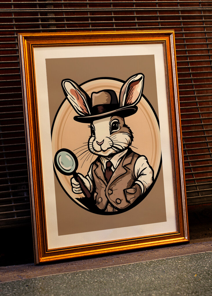 Detective bunny