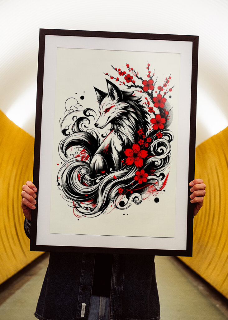 Kitsune japanese art
