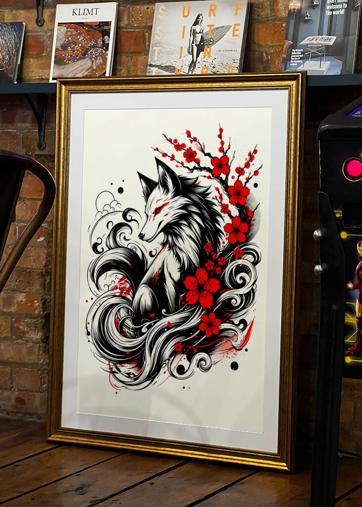 Kitsune japanese art