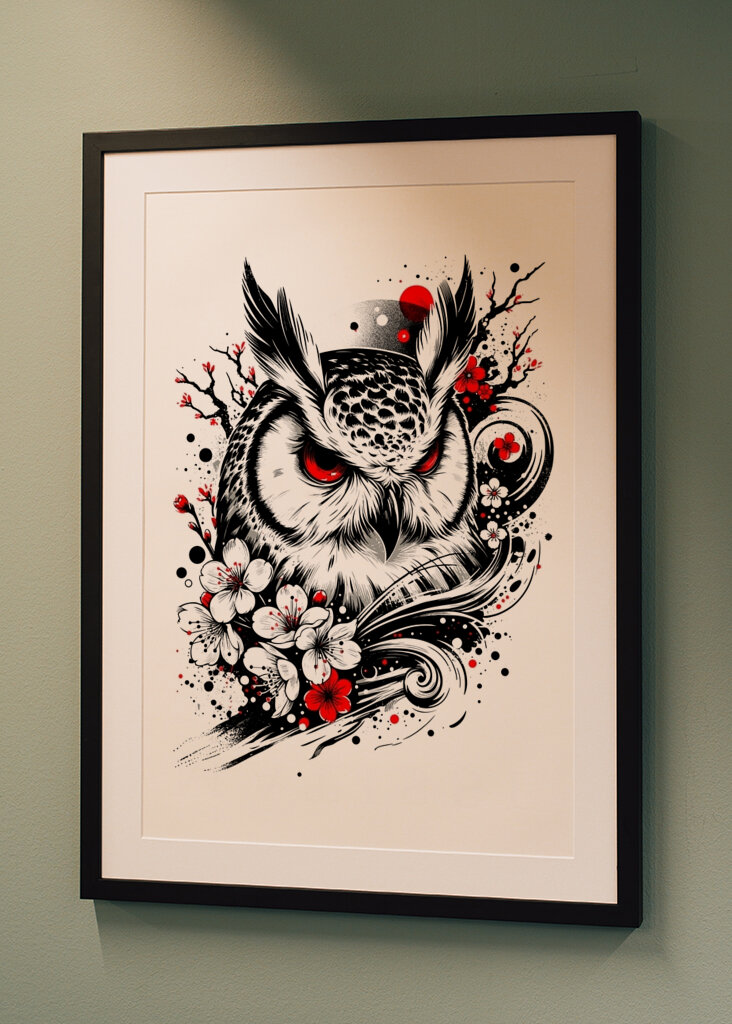 Sova japonské umenie