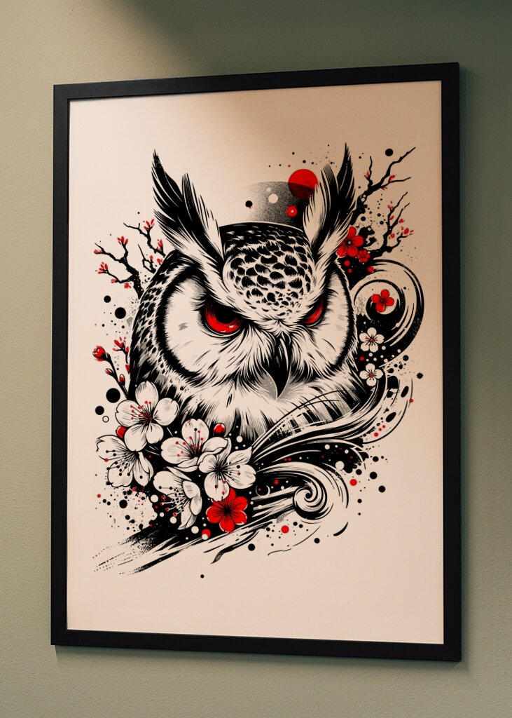 Sova japonské umenie