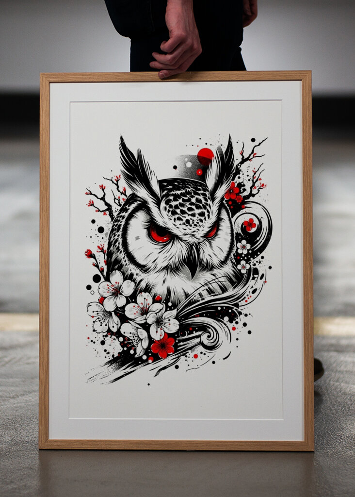 Sova japonské umenie