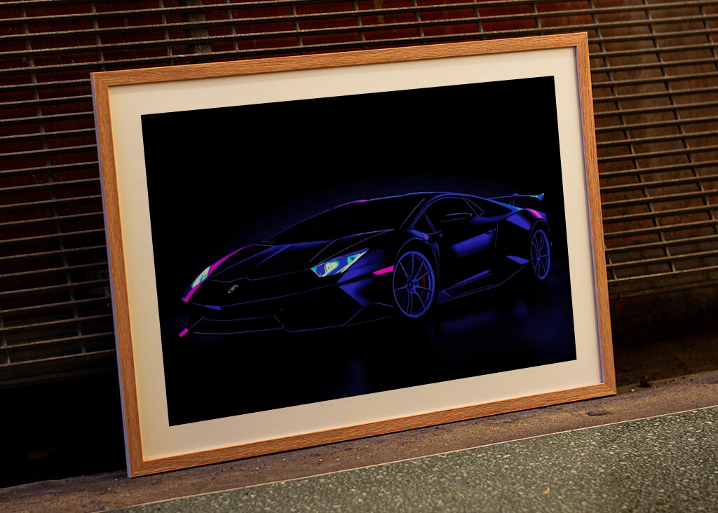 Lamborghini Aventador Neon