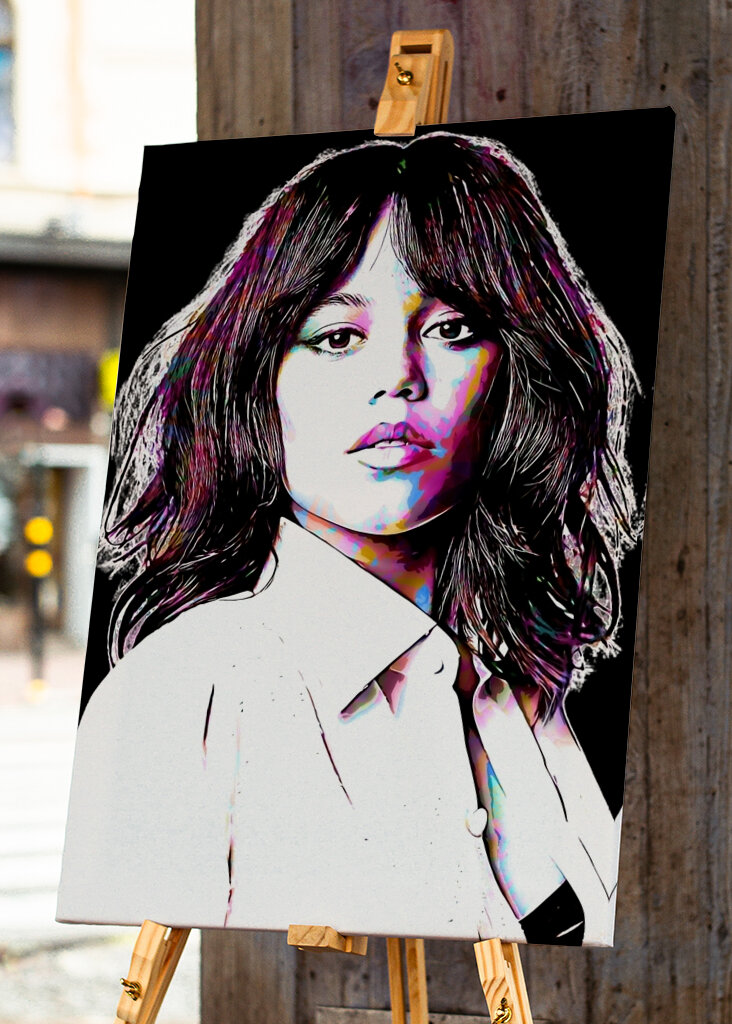 Jenna Ortega Pop Art