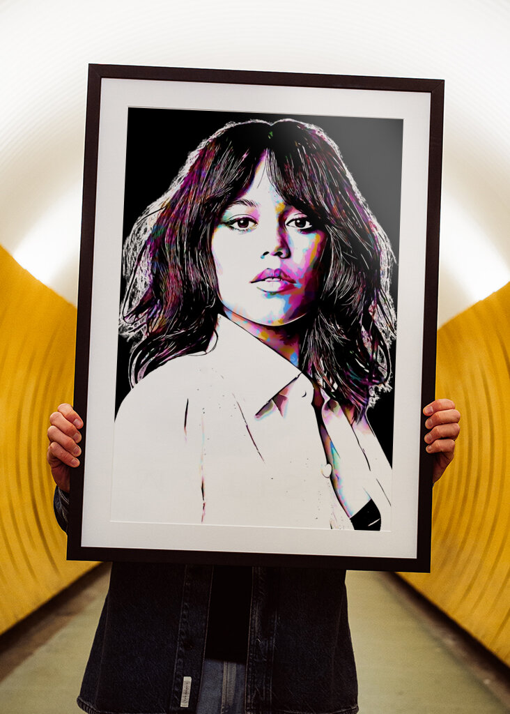 Jenna Ortega Pop Art