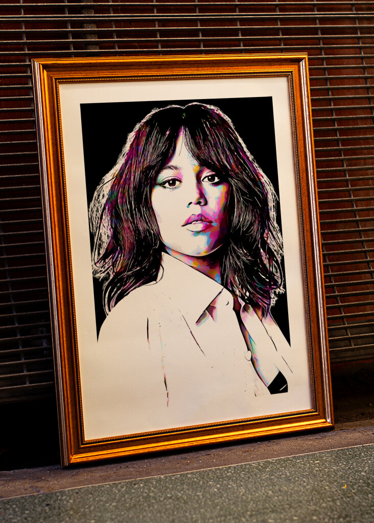 Jenna Ortega Pop Art