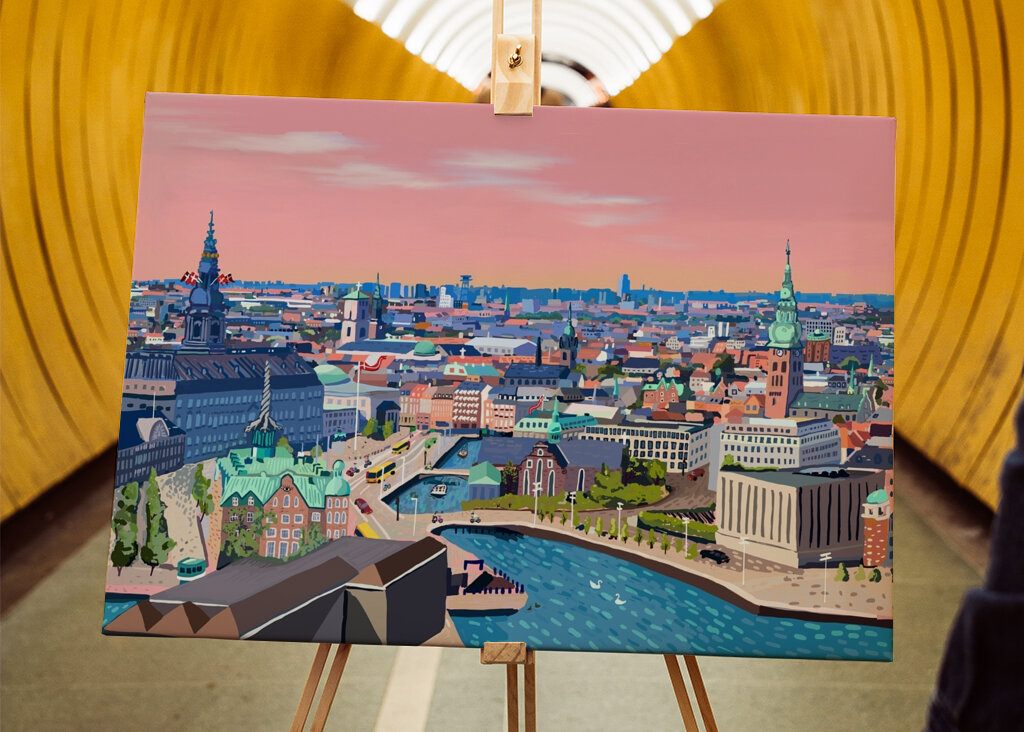 Východ slunce v Kodani