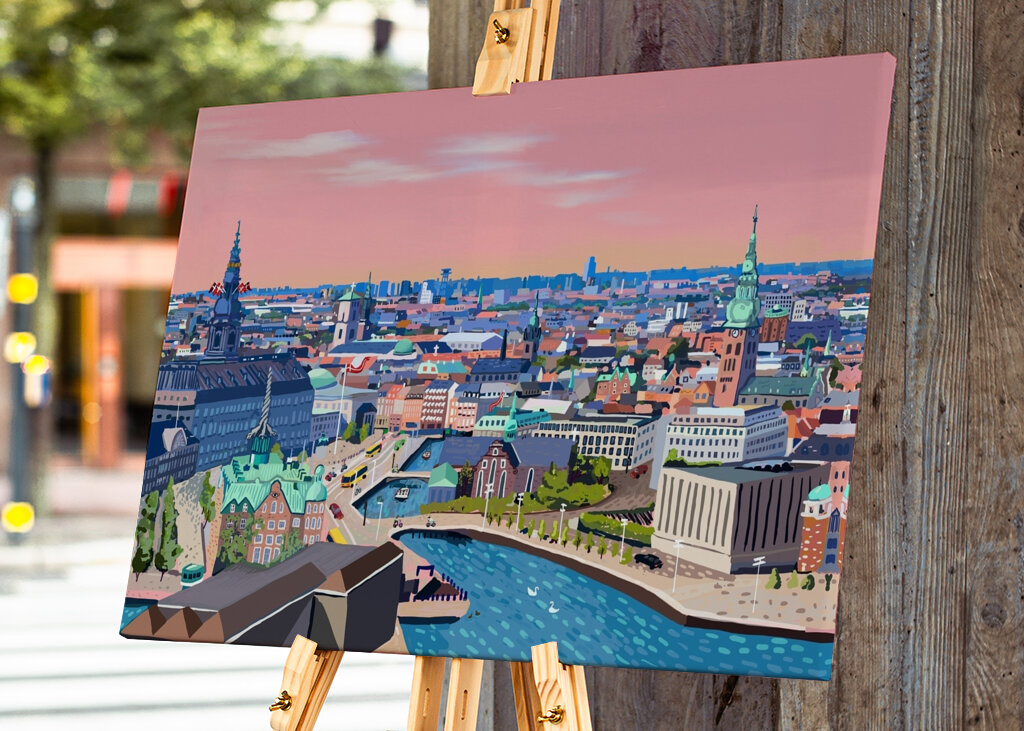 Východ slunce v Kodani