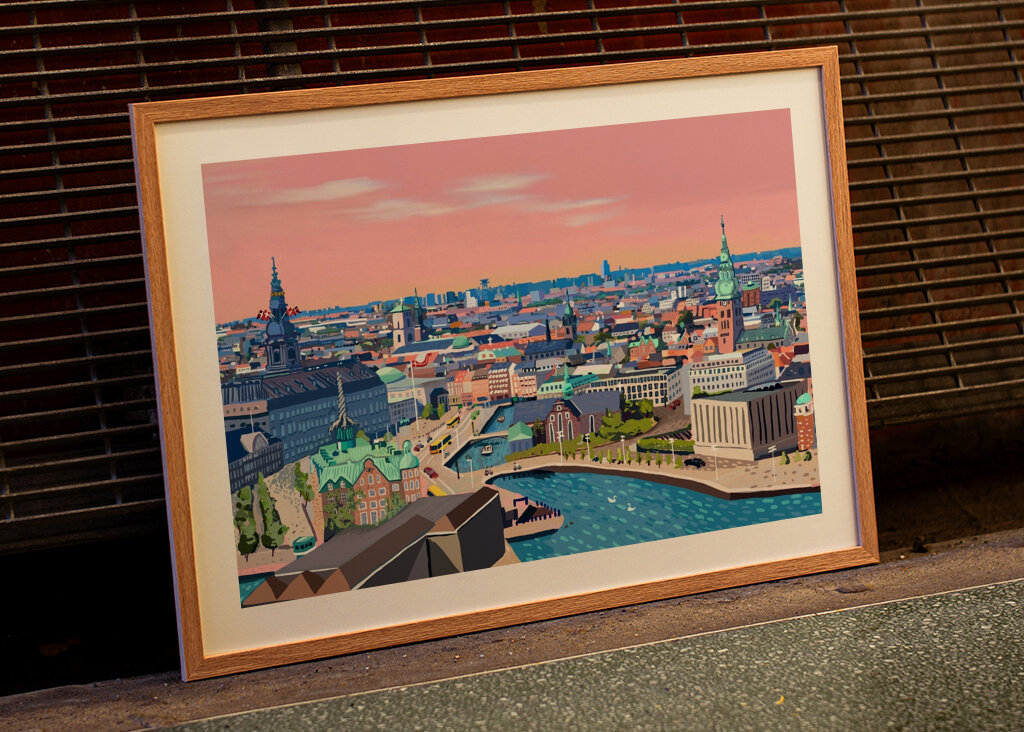 Východ slunce v Kodani