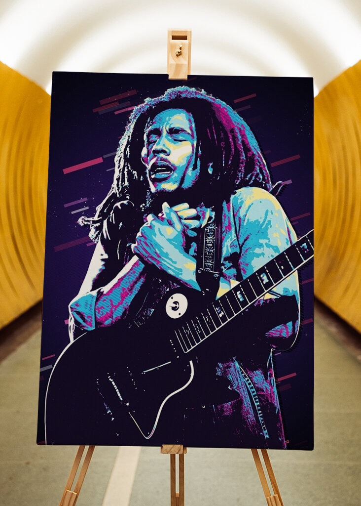 Bob Marley Retro 80er Jahre