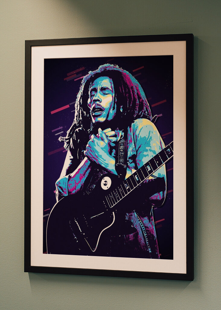 Bob Marley Retro 80er Jahre