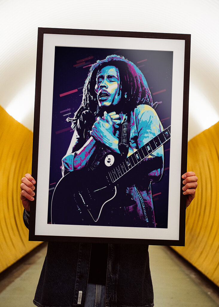 Bob Marley Retro 80er Jahre