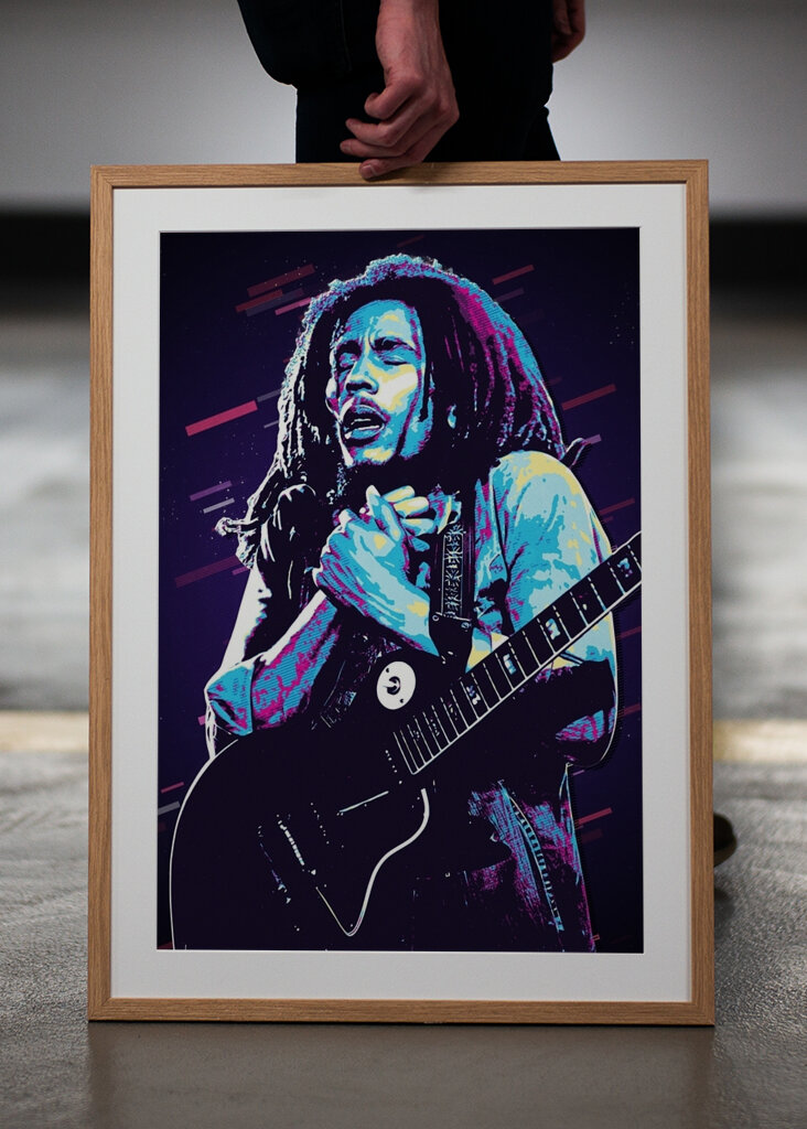 Bob Marley Retro 80er Jahre