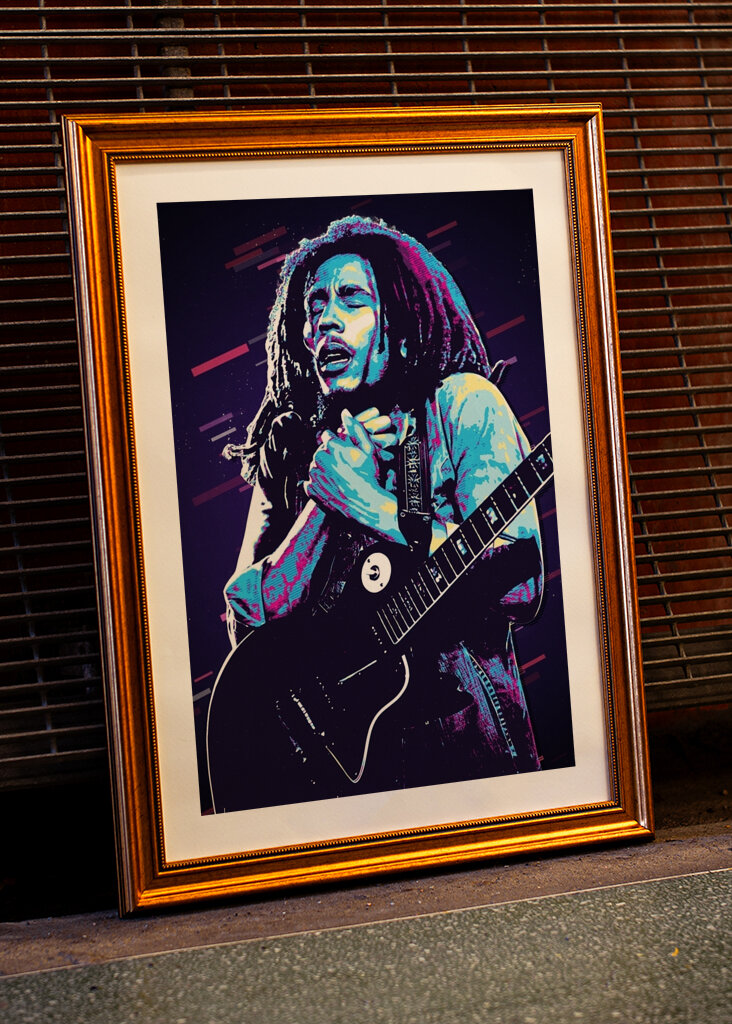 Bob Marley Retro 80er Jahre