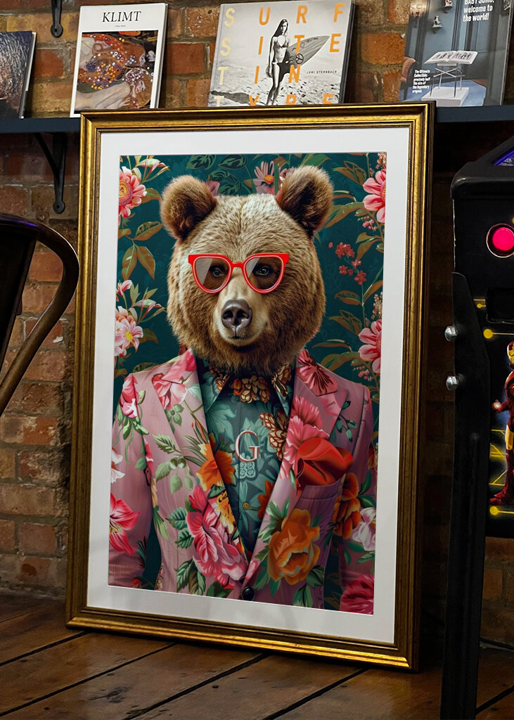 Bear in Bold Florals
