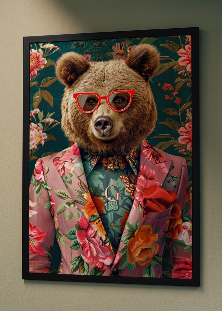 Bear in Bold Florals