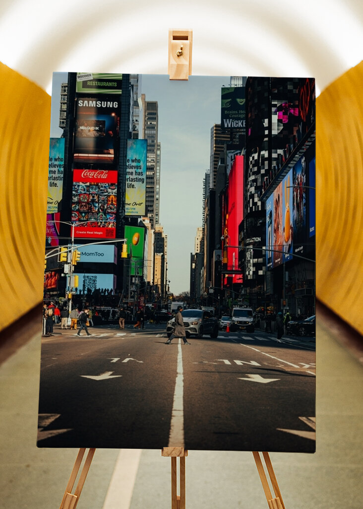 Spaziergang auf dem Times Square