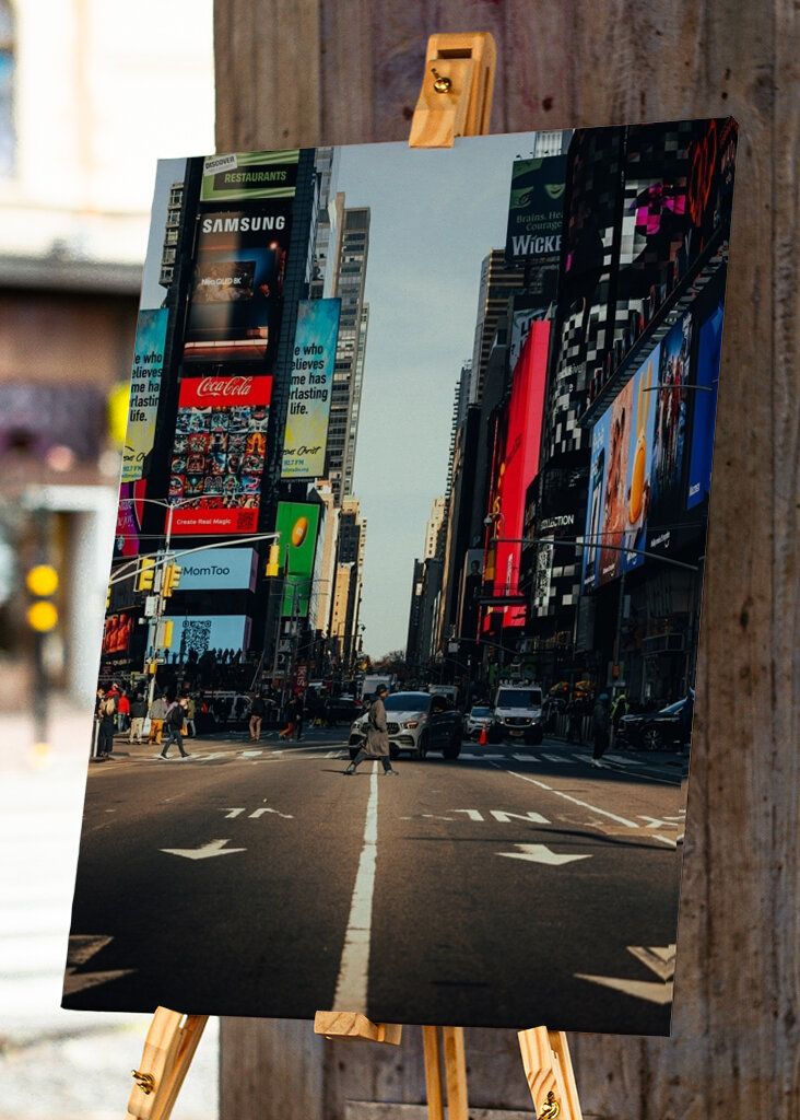 Spaziergang auf dem Times Square