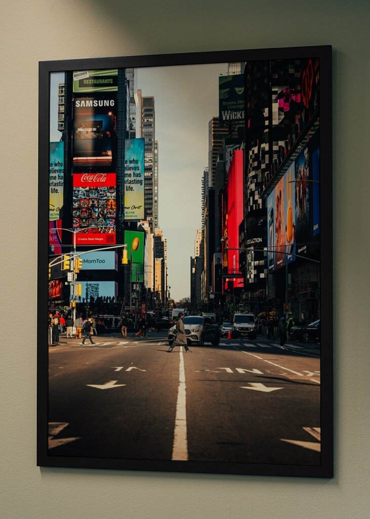 Spaziergang auf dem Times Square