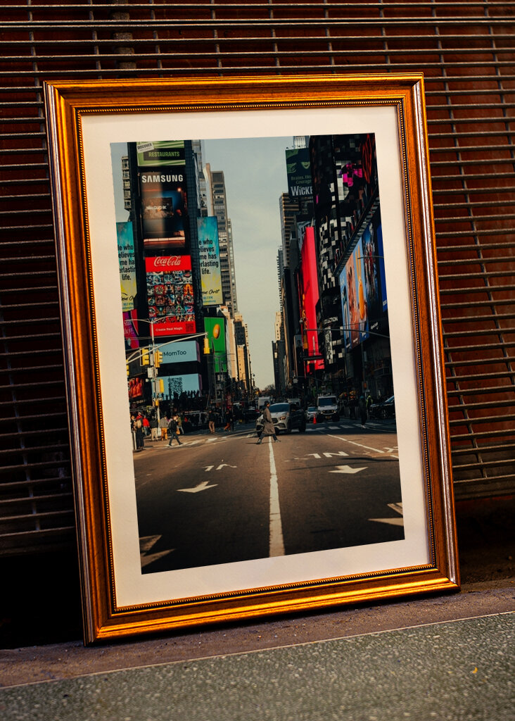 Spaziergang auf dem Times Square