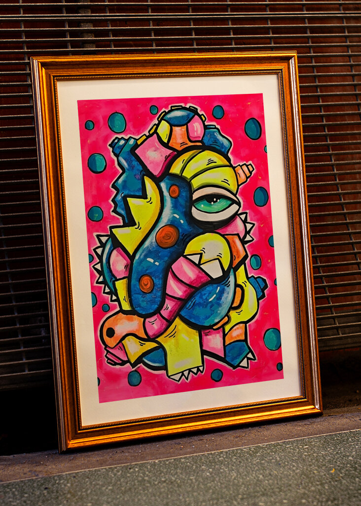 Colorful modern art: