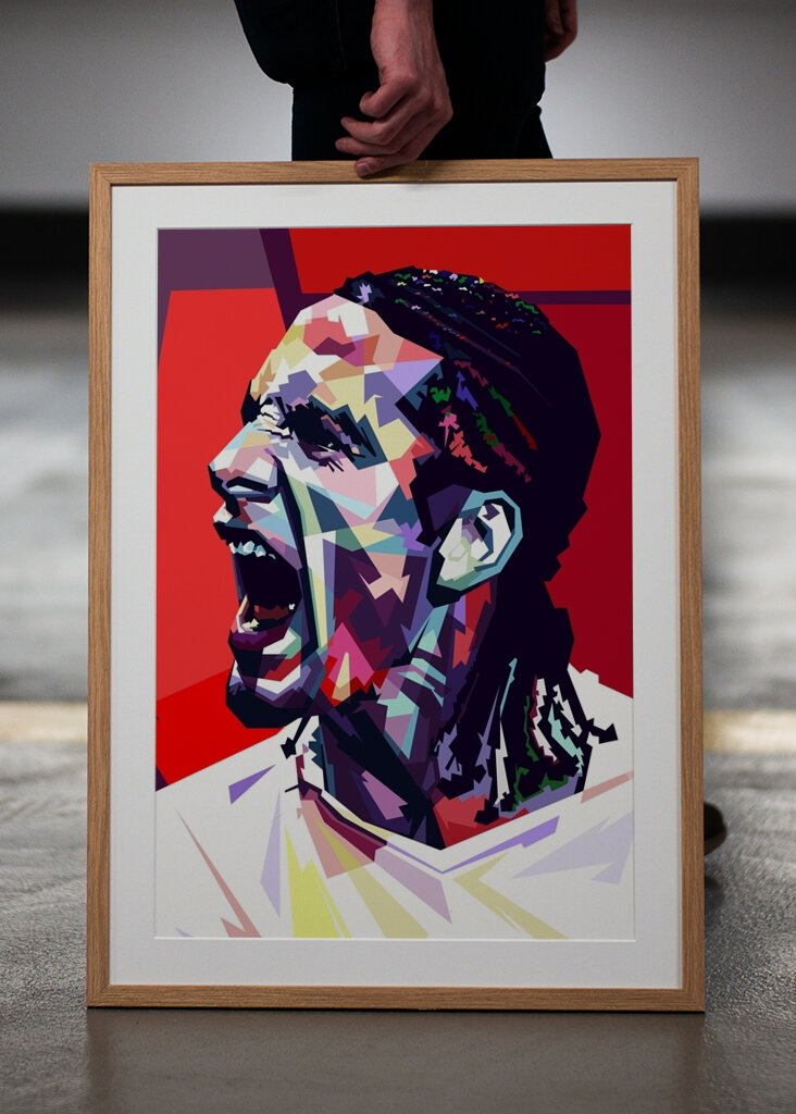 Estilo PopArt de Rio Ferdinand