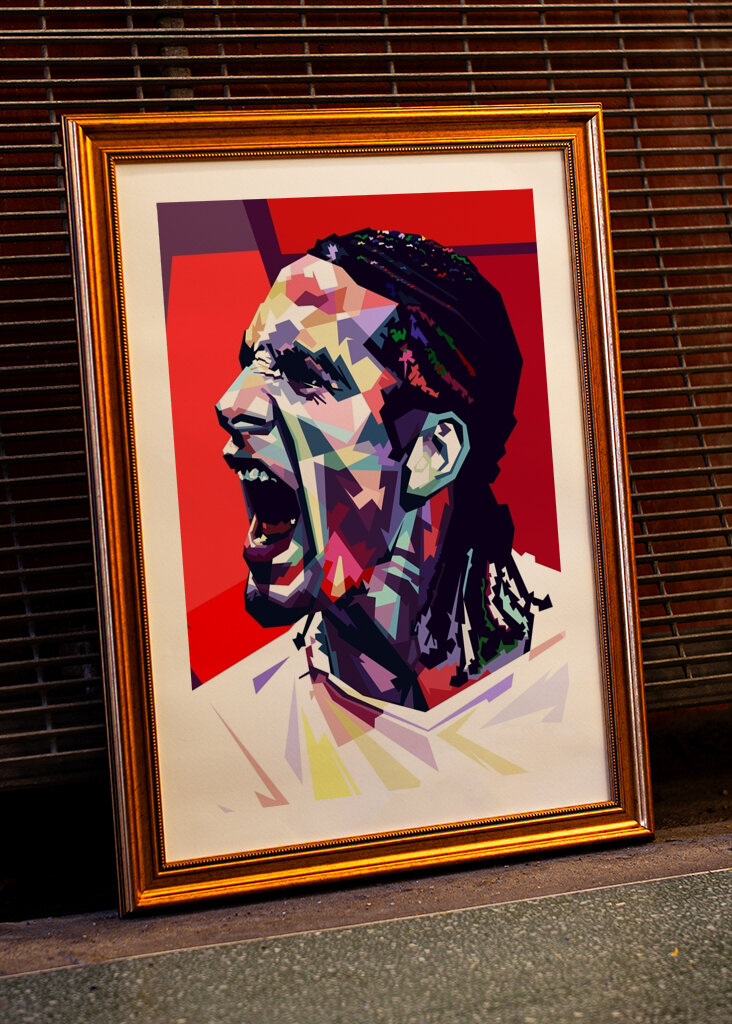 Estilo PopArt de Rio Ferdinand