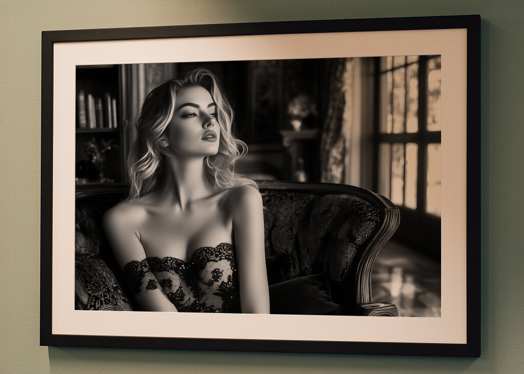 Luxury model in luxury room