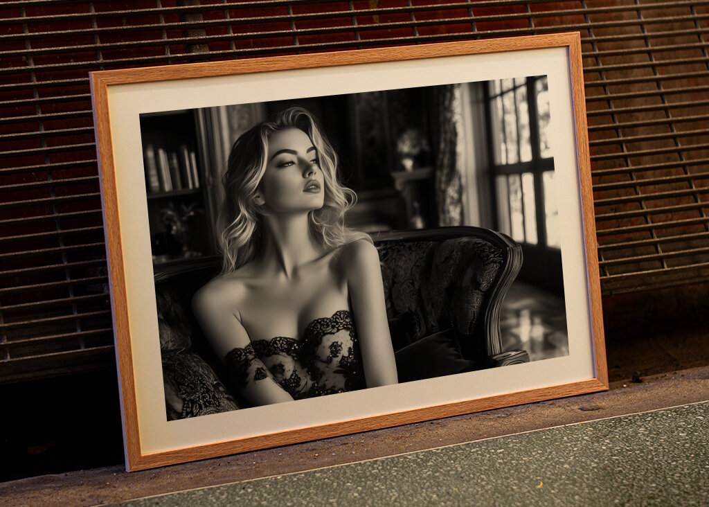 Luxury model in luxury room