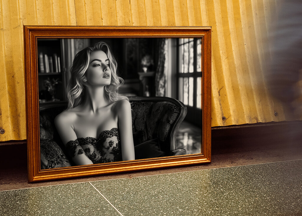 Luxury model in luxury room