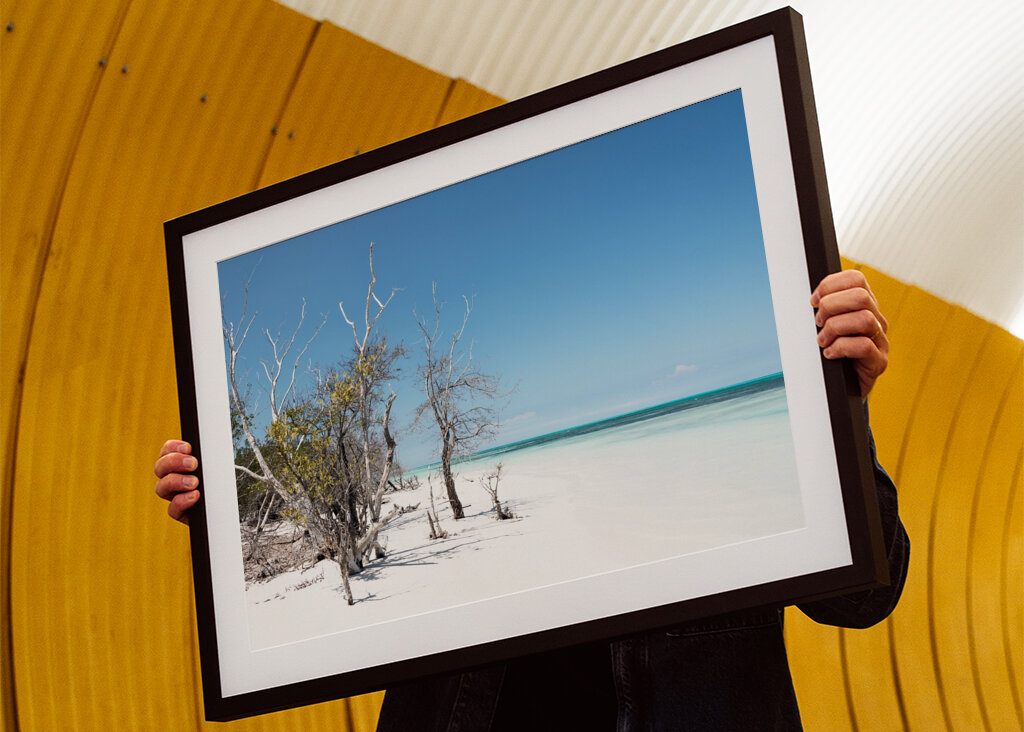 Sandstrand, Pastellblå,
