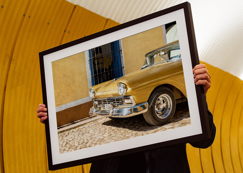 Klasické zlaté auto