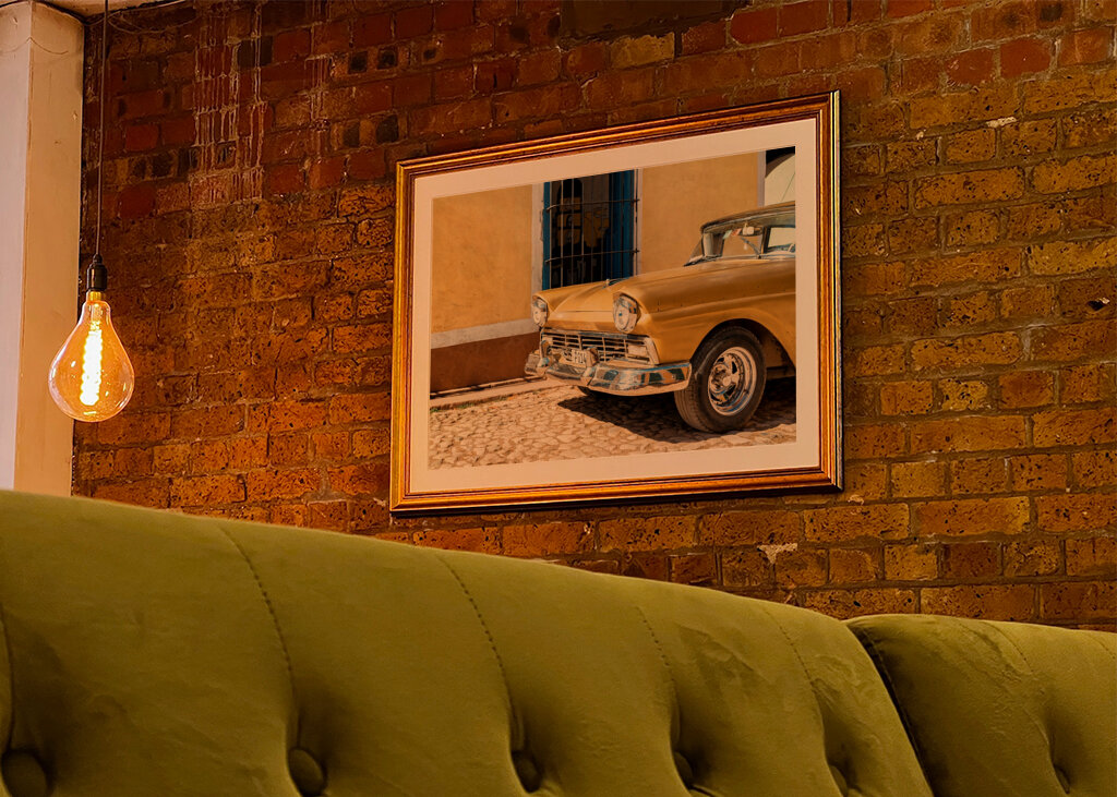 Klasické zlaté auto