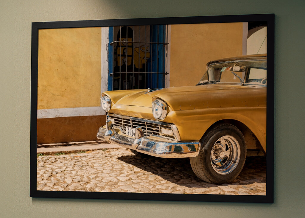 Klasické zlaté auto