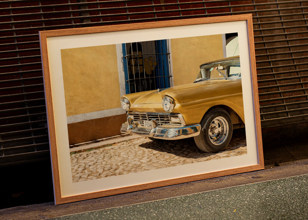 Klasické zlaté auto