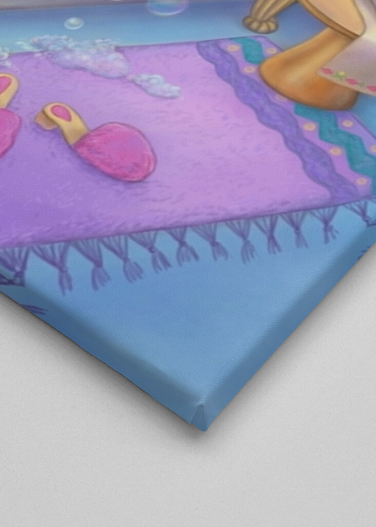 relaxing in a bubble bath