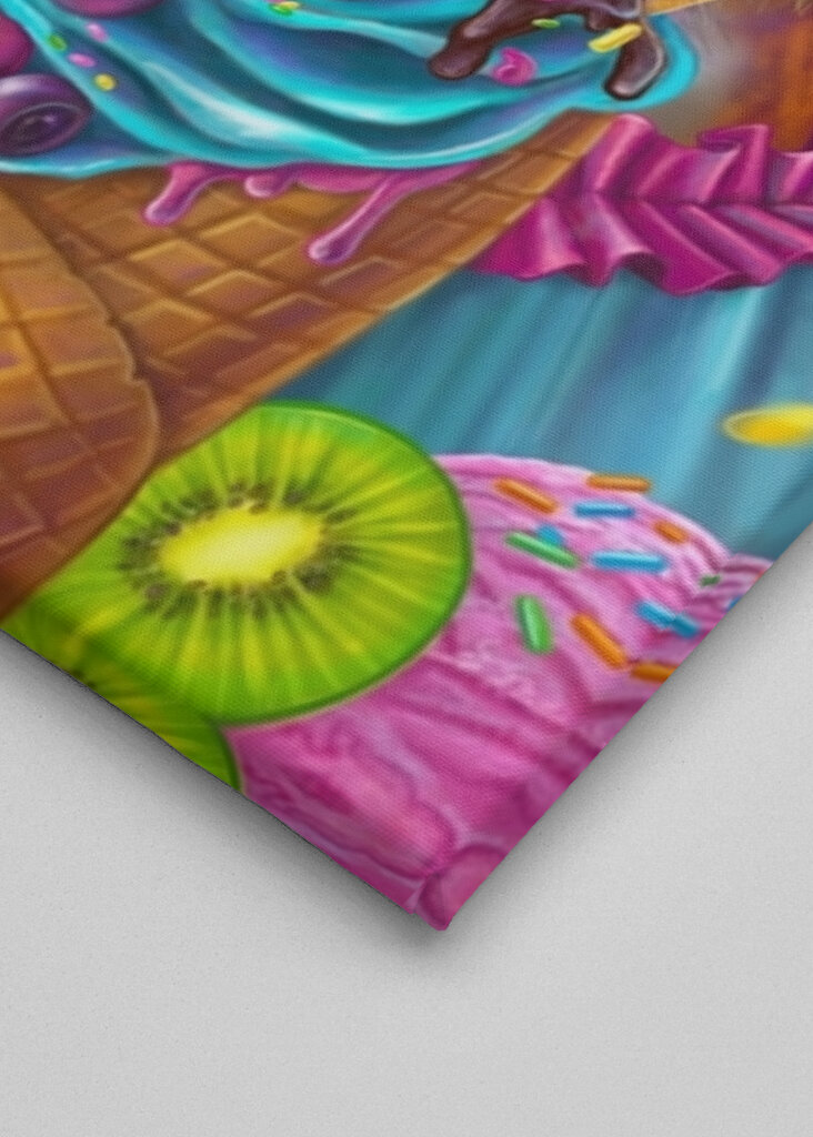 Il gatto divertente ama i dolci