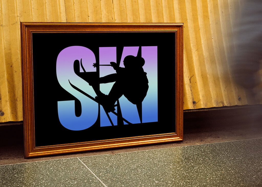 SKI Skiër In De Lucht Skiën