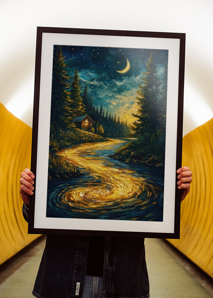 Golden River - A Crescent Moon