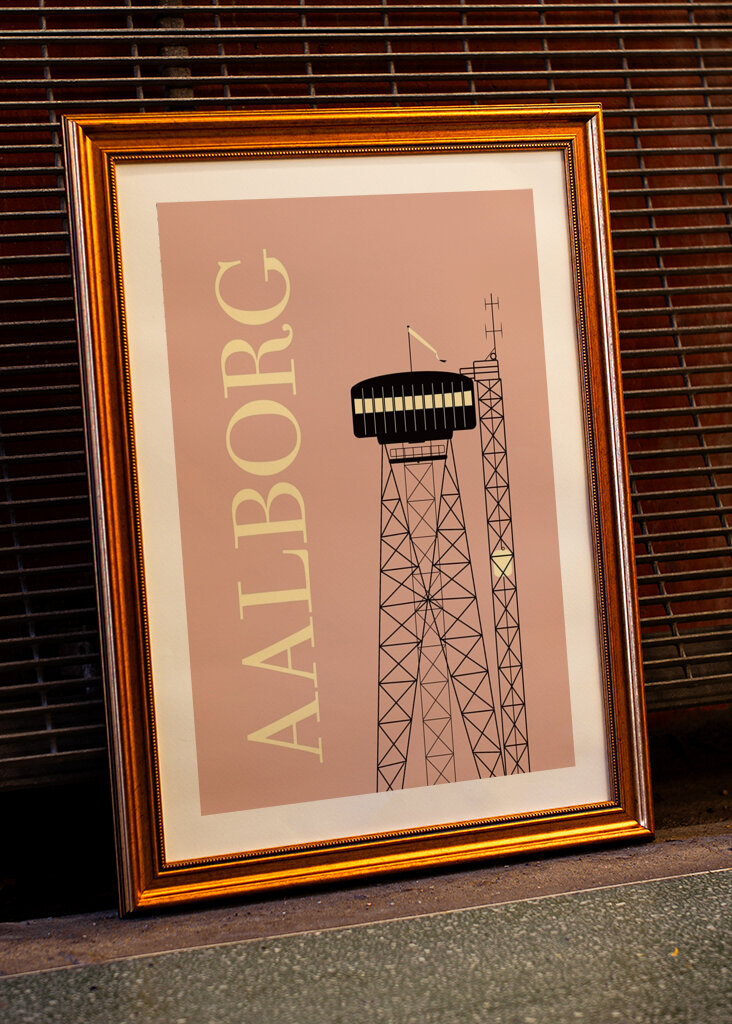 Aalborg Tårnet - byplakat