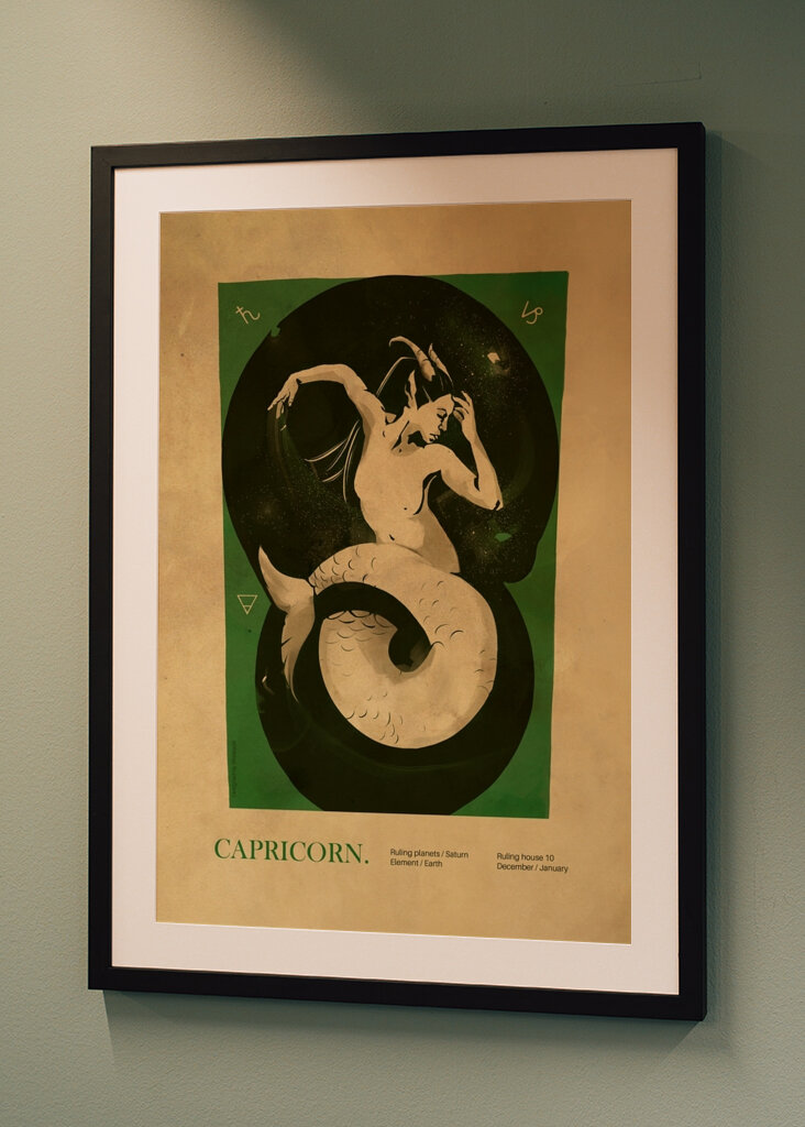 Mořská panna Kozoroh Umění #2506585