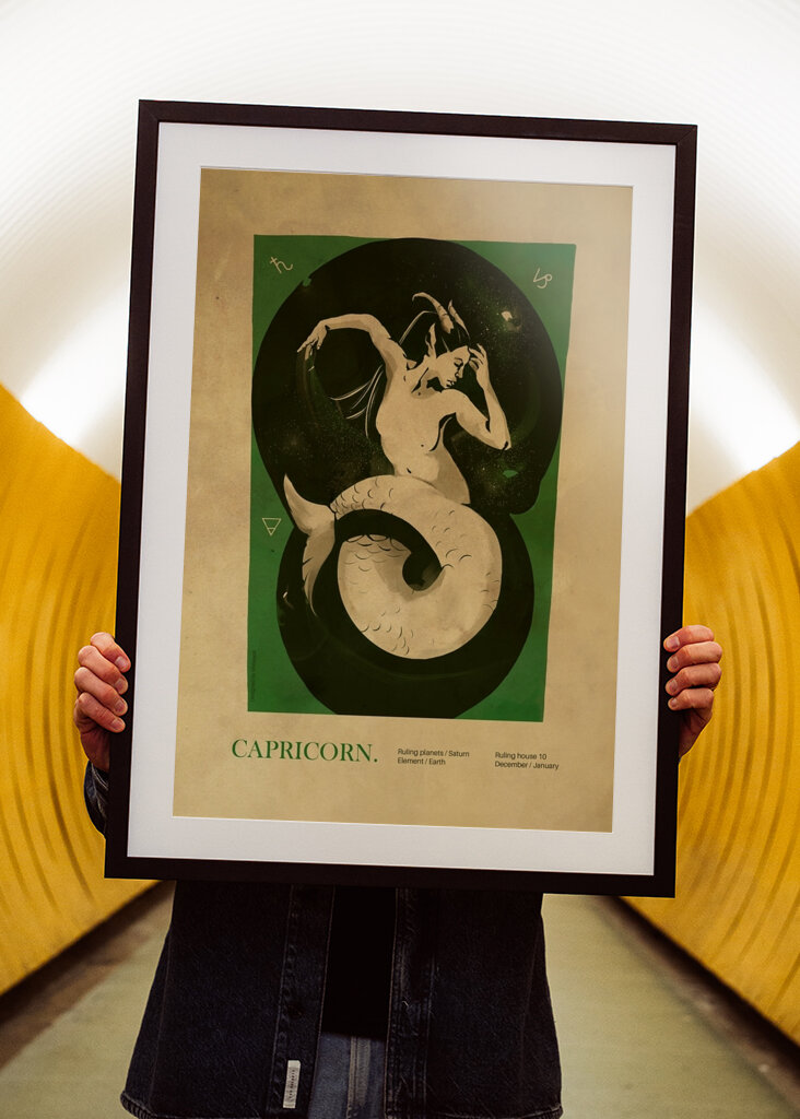 Mořská panna Kozoroh Umění #2506585