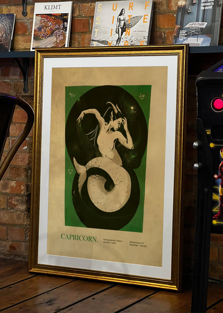 Mořská panna Kozoroh Umění #2506585