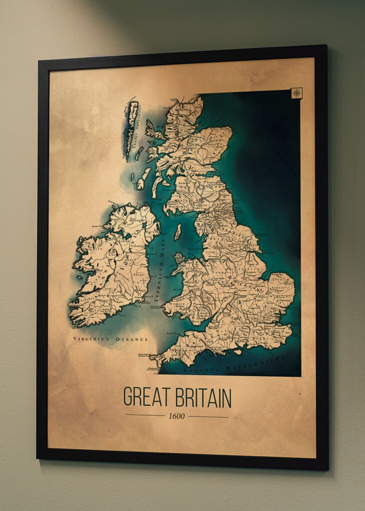 Map of Britain 1600