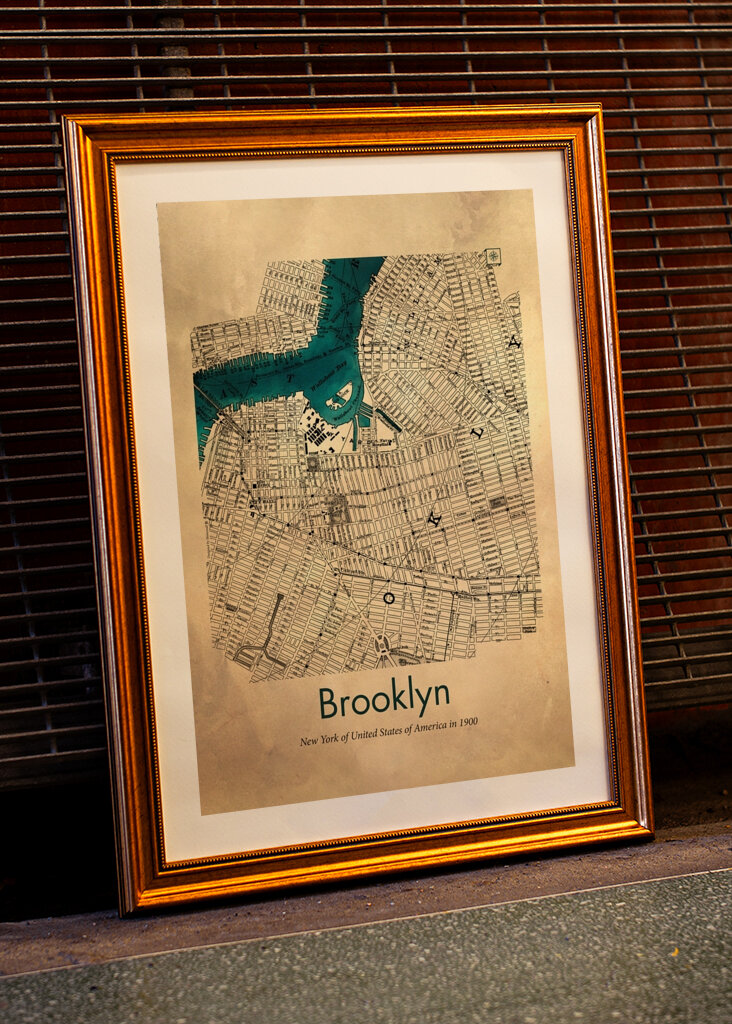 Mappa di Brooklyn del 1900 #2506626