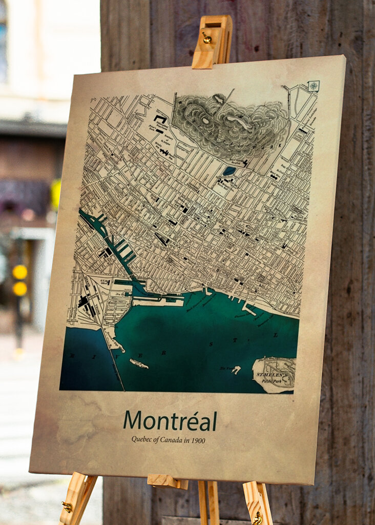 Mappa di Montreal 1900 #2506628