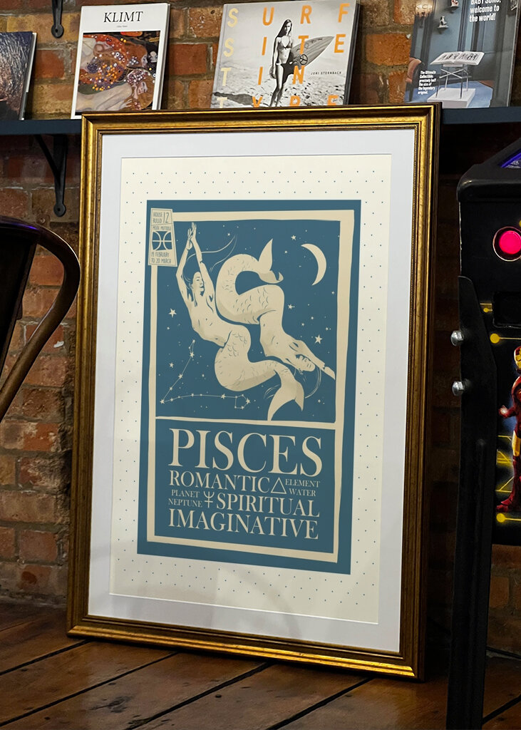 Pisces Zodiac Art 