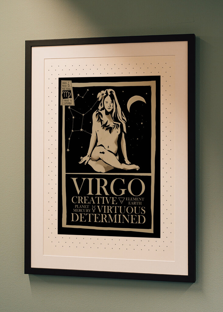 Virgo Zodiac Art 