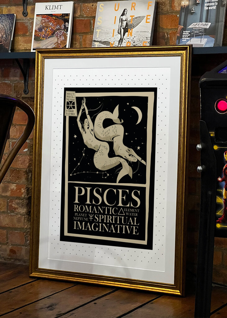 Pisces Zodiac Art 